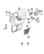 Front Door Trim Panel, Right - Mopar (5lt441t2aa) - view 8