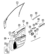 Inside Remote Control Handle, Left - Mopar (5pf63lc5af) - view 18