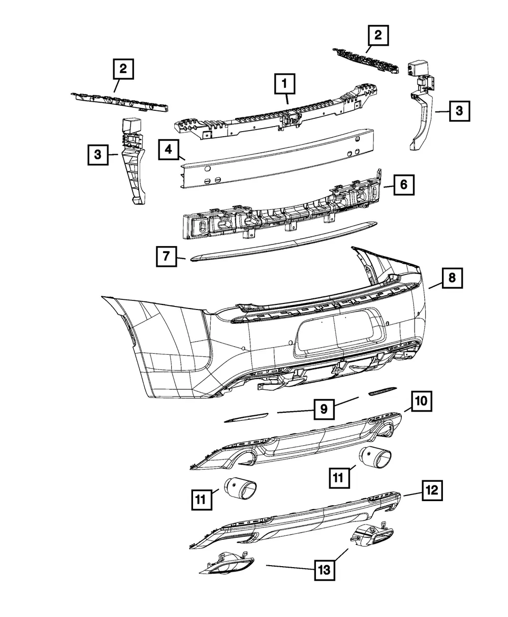 Rear Fascia - Mopar (5pn47tzzad)