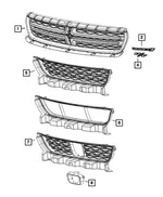 Radiator Grille - Mopar (5pp33dx8ab) - view 8
