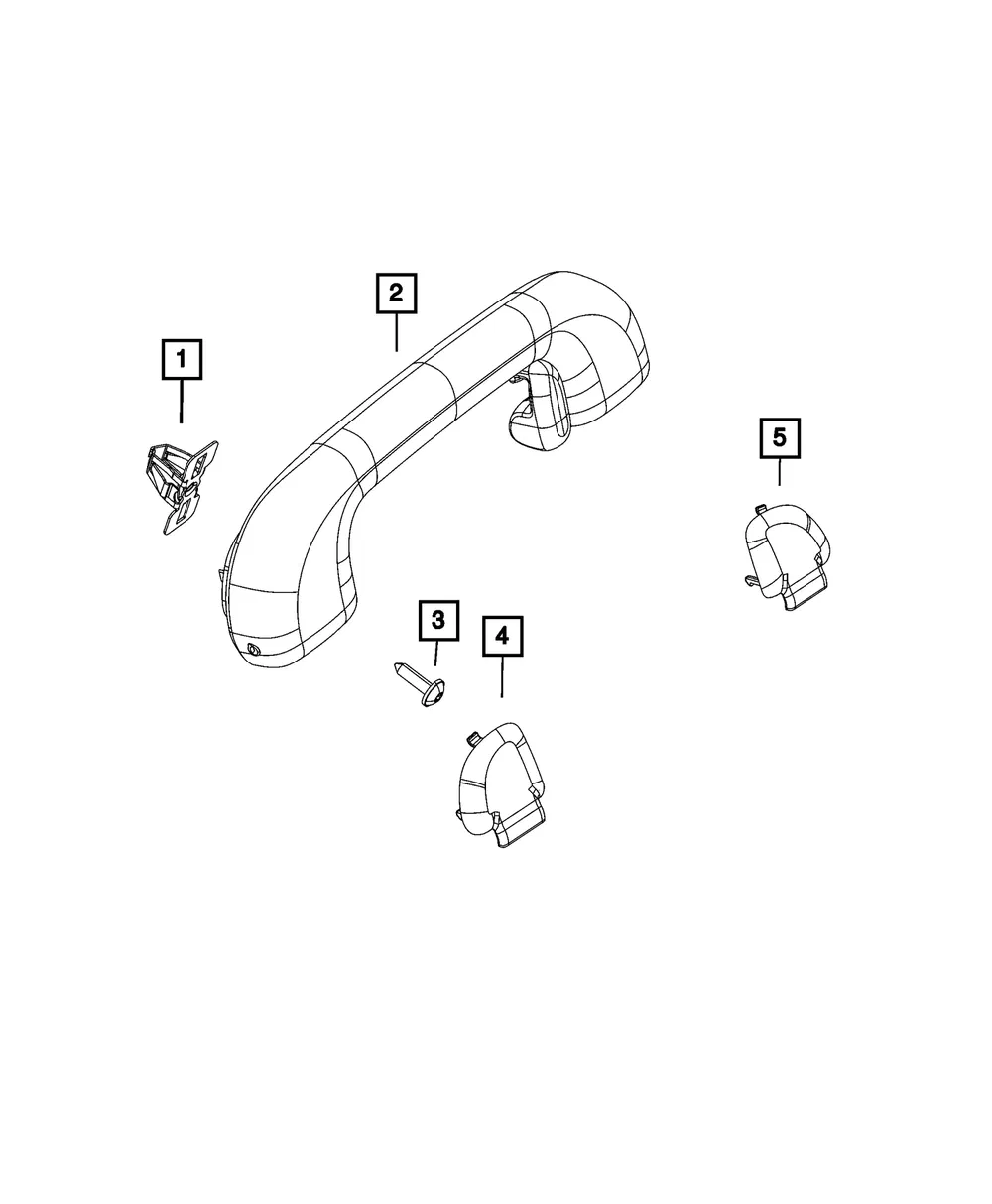 Grab Handle - Mopar (5xq46dx9ab) - view 4