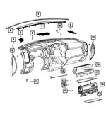 Speaker Grille - Mopar (5yn71hl1ac) - view 4