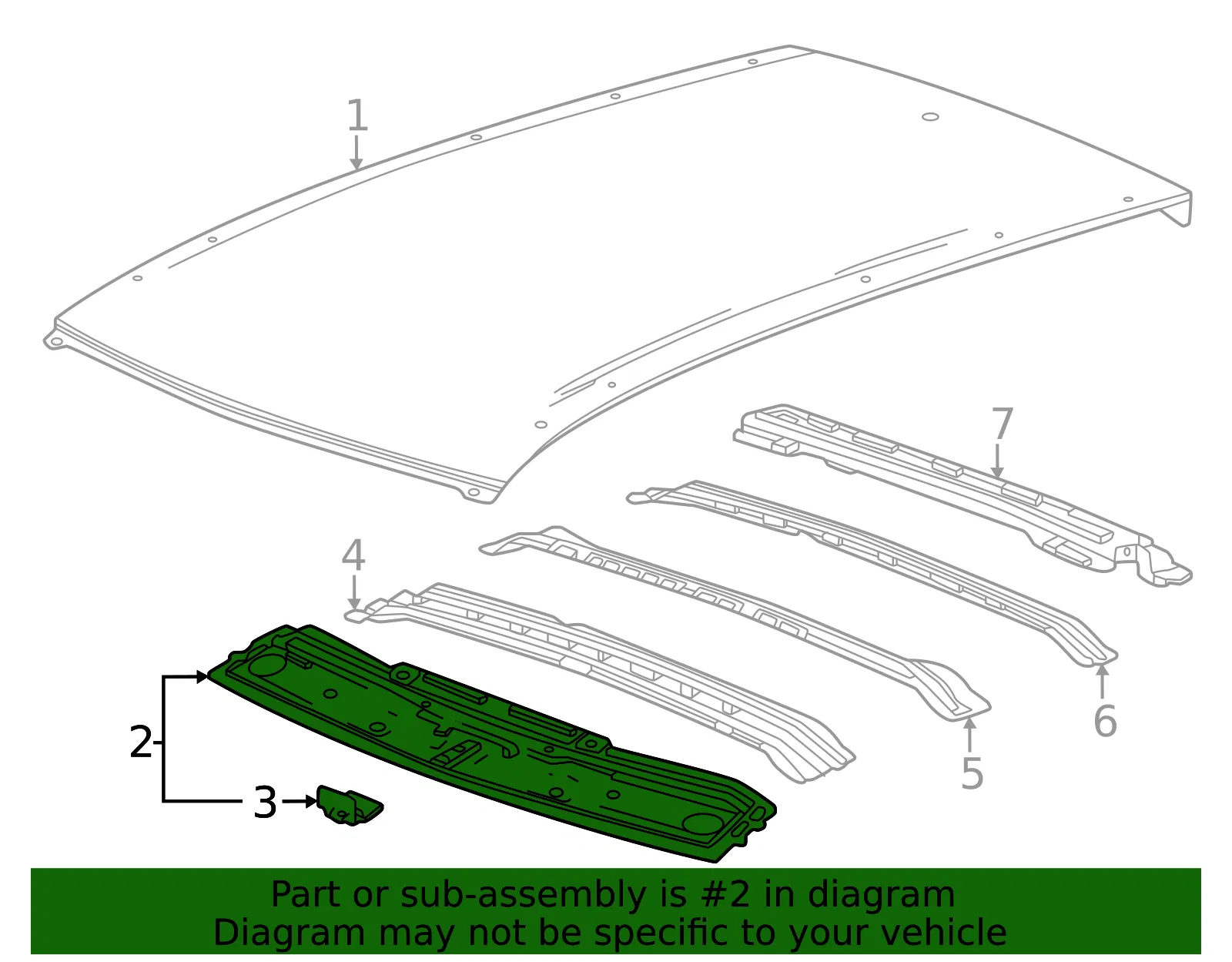 Windshield Header - GM (60003982) - view 3