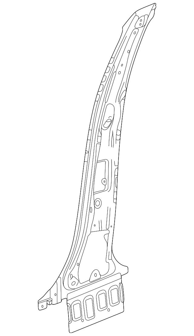 Driver Side B-Pillar Inner Panel - GM (60004339) - view 3
