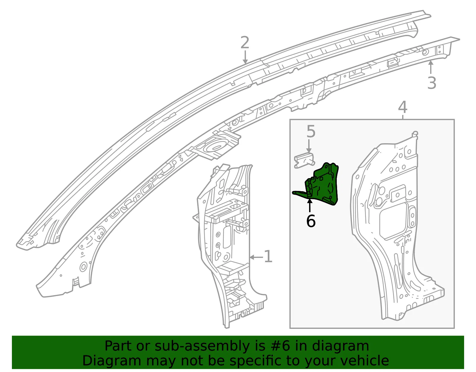 Body A-Pillar Bracket - GM (60005479) - view 3