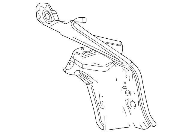 Driver Side Back Body Pillar Outer Panel - GM (60005827) - view 2