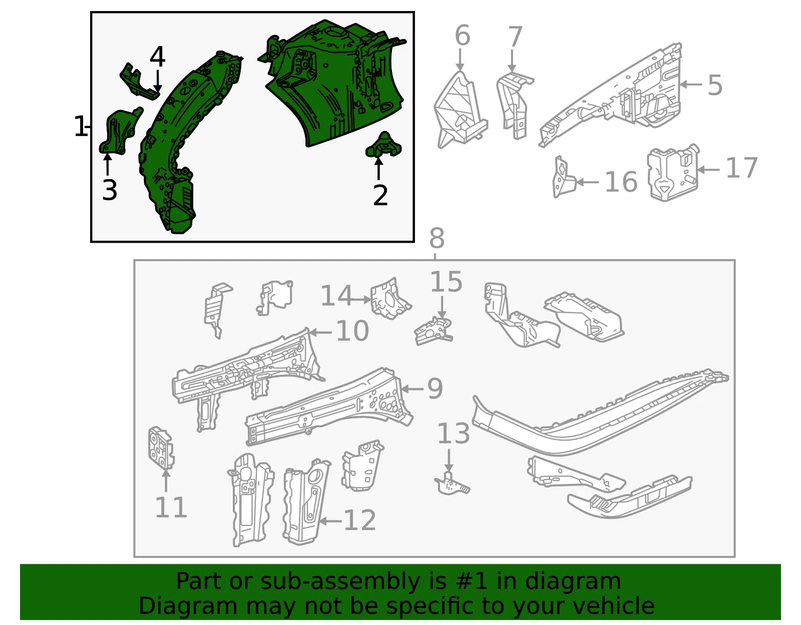 Apron Assembly - GM (60006825) - view 3