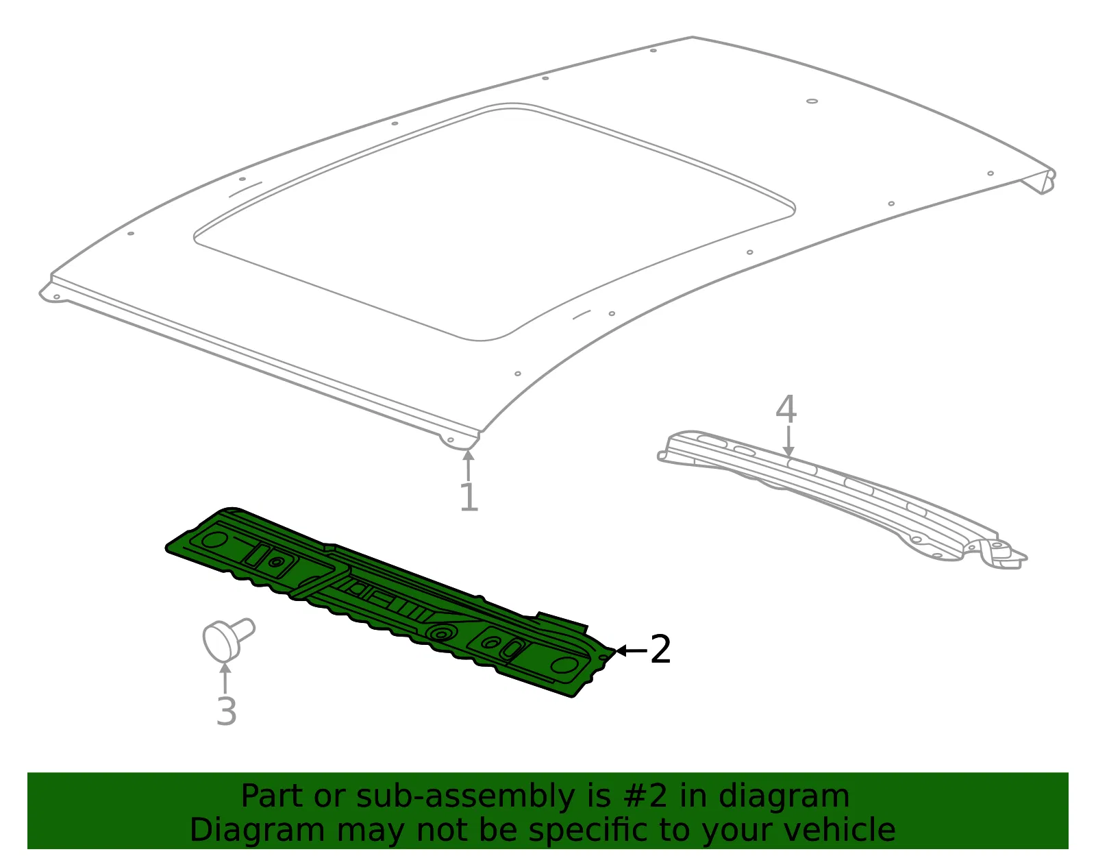 Windshield Header - GM (60007044) - view 3