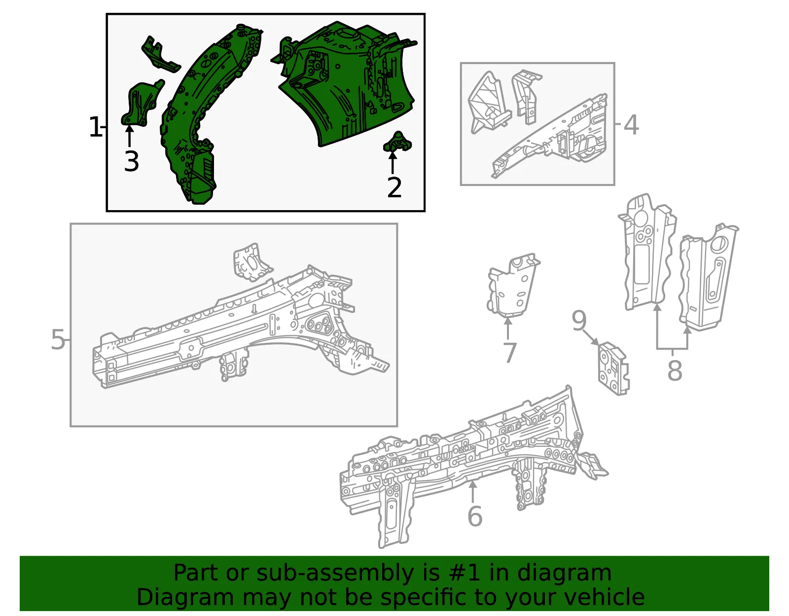 Apron Assembly - GM (60008774) - view 3