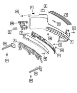 Fascia Clip - Mopar (6036729AA) - view 11