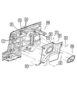 Door Panel Pin - Mopar (6503709) - view 8