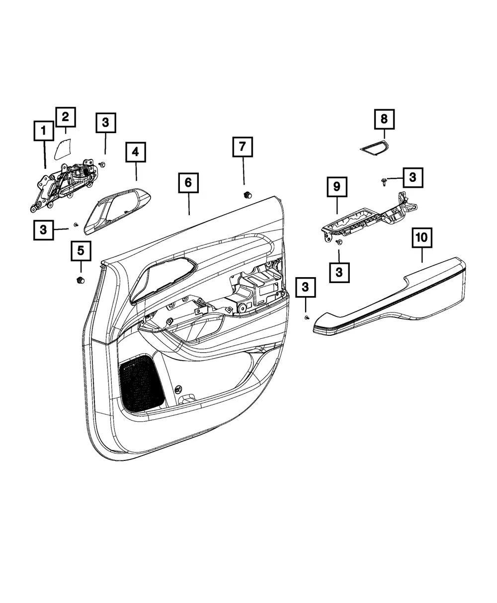 Door Panel Attaching Pin - Mopar (6509673AA) - view 5