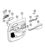 Door Panel Attaching Pin - Mopar (6510766AA) - view 9