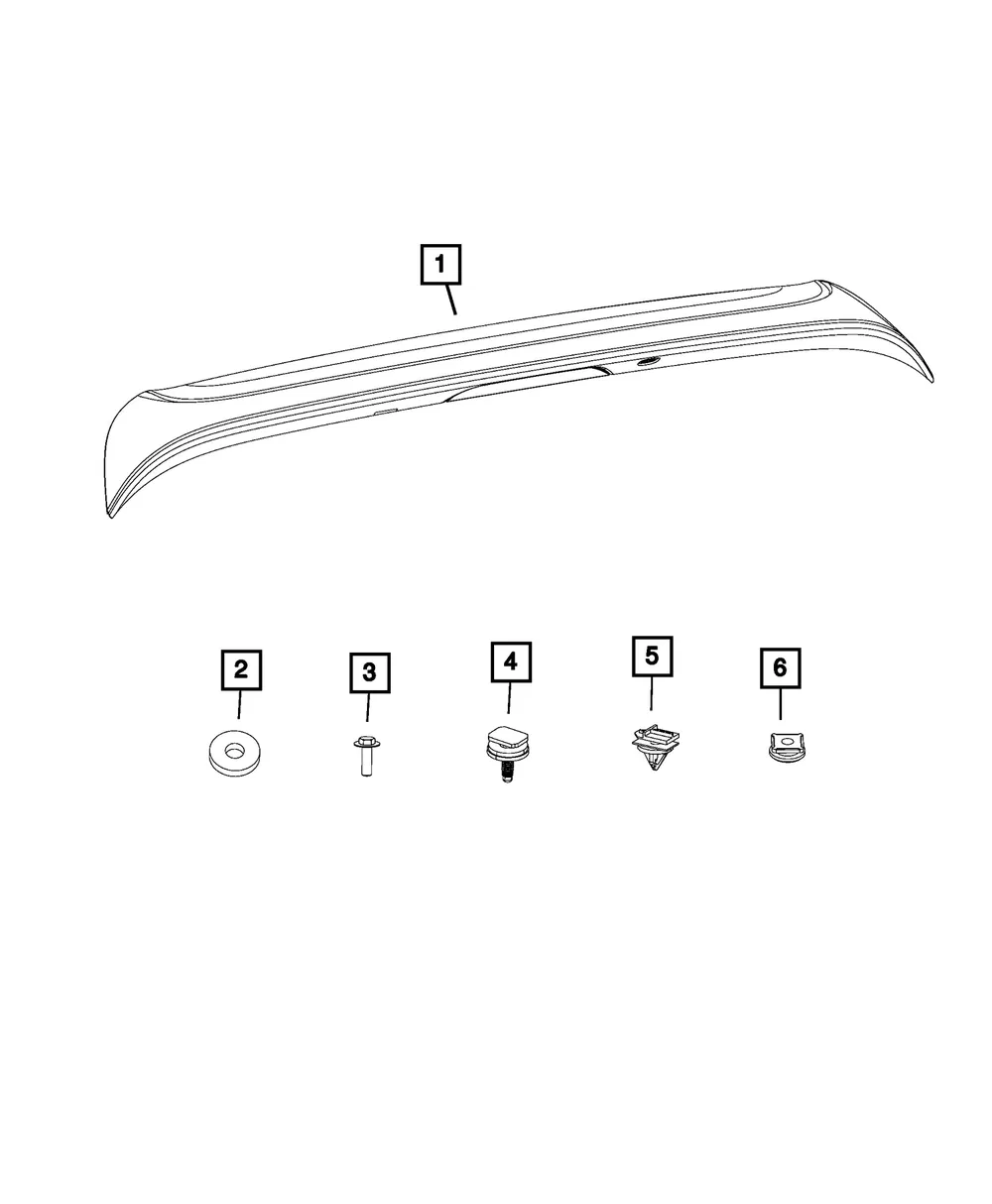 Spoiler Clip - Mopar (6511438AA) - view 6