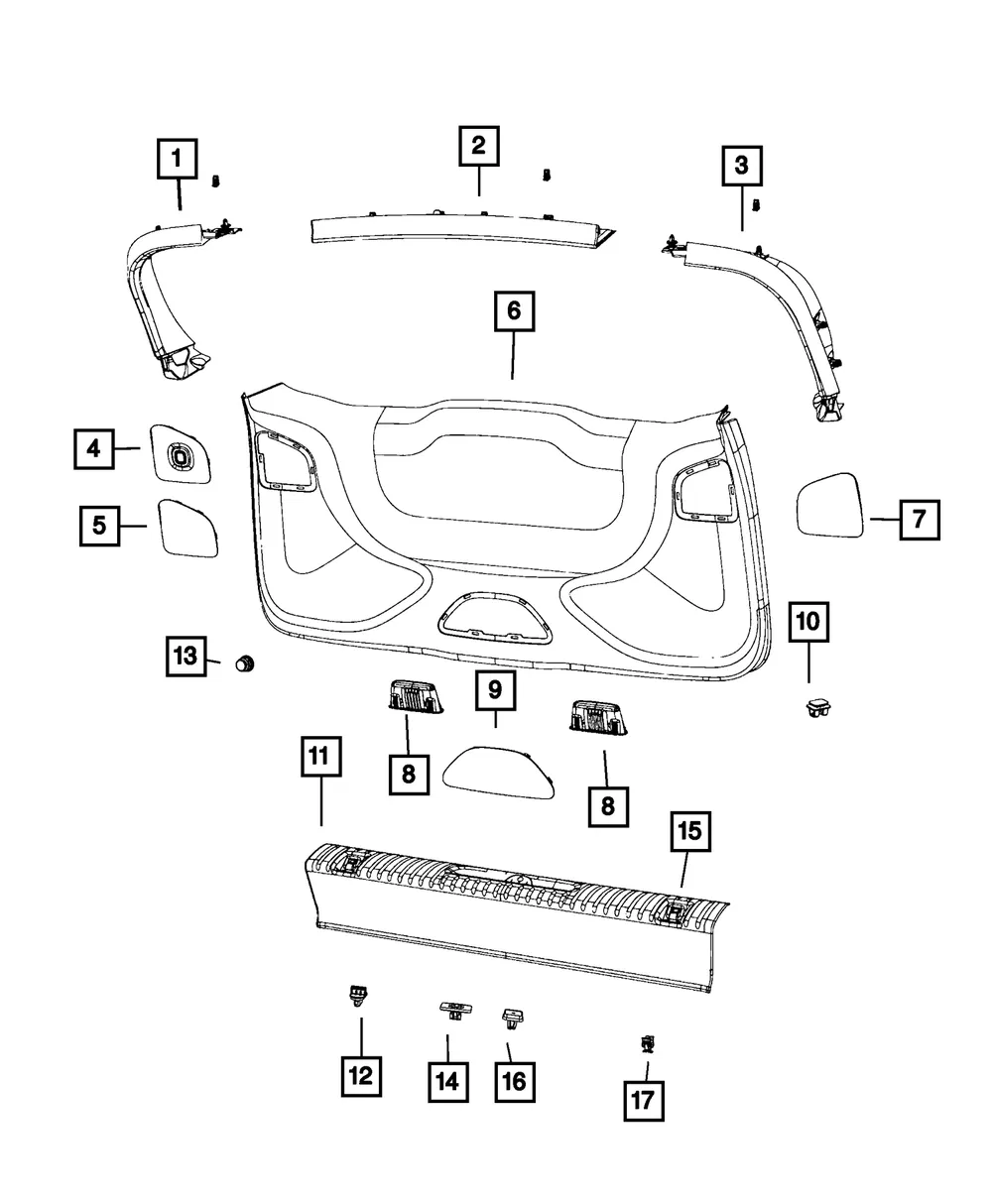 Molding Clip - Mopar (6513417aa) - view 5