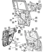 Window Regulator - Driver's Side (LH) - Mopar (68002893AA) - view 15