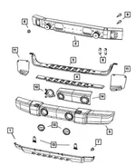 Bumper Stud Plate - Mopar (68003314AA) - view 22