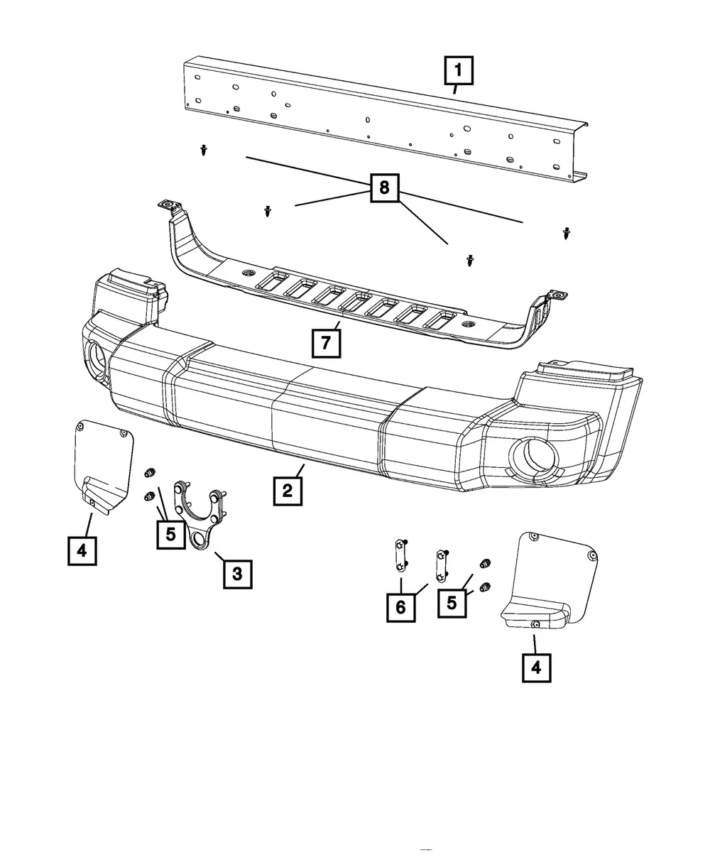 Bumper Bolt - Mopar (68003354AA) - view 2