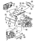 Folding Top Latch - Mopar (68003656AB) - view 22