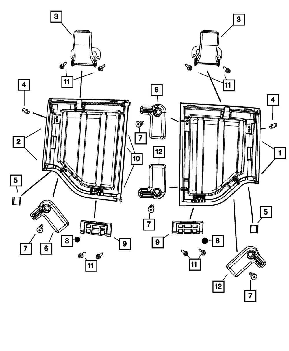 Targa Panel Header Latch And Base - Mopar (68004562AC) - view 8