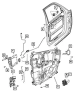 Window Regulator Motor, Left - Mopar (68004591ac) - view 8