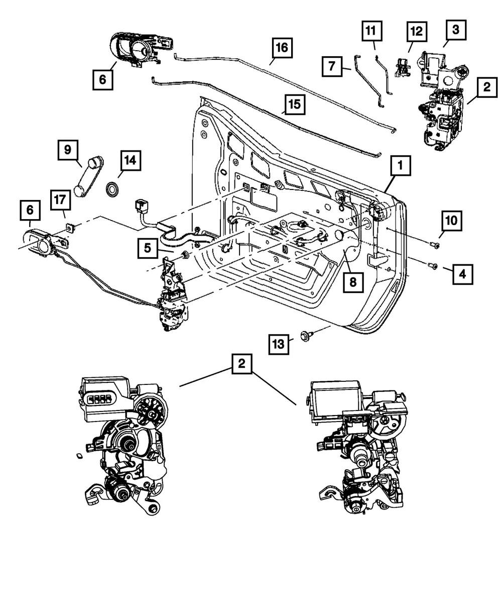 Latch Presenter, Right - Mopar (68018090aa)