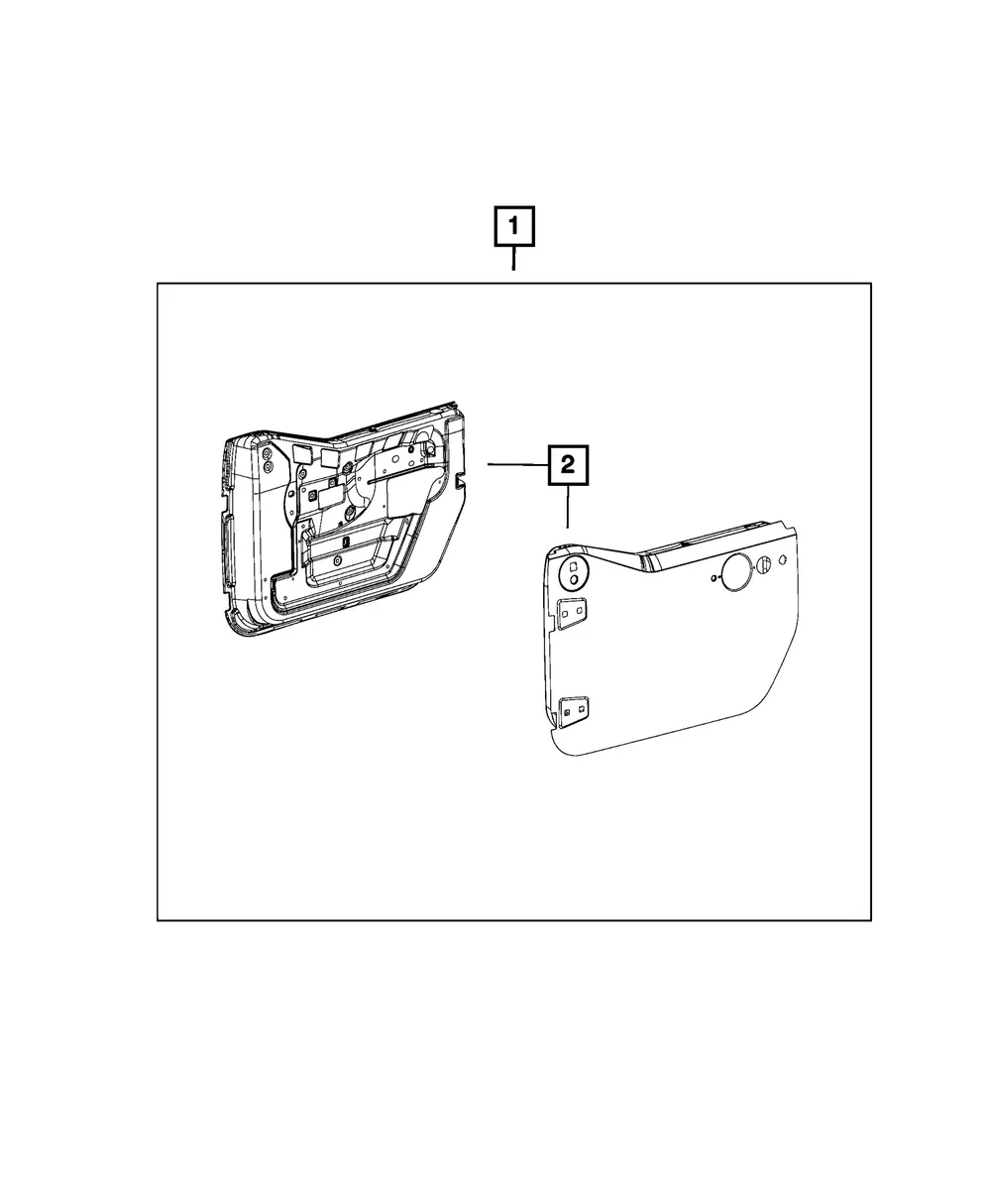 Door Shell - Passenger Side (RH) - Mopar (68028606AC)