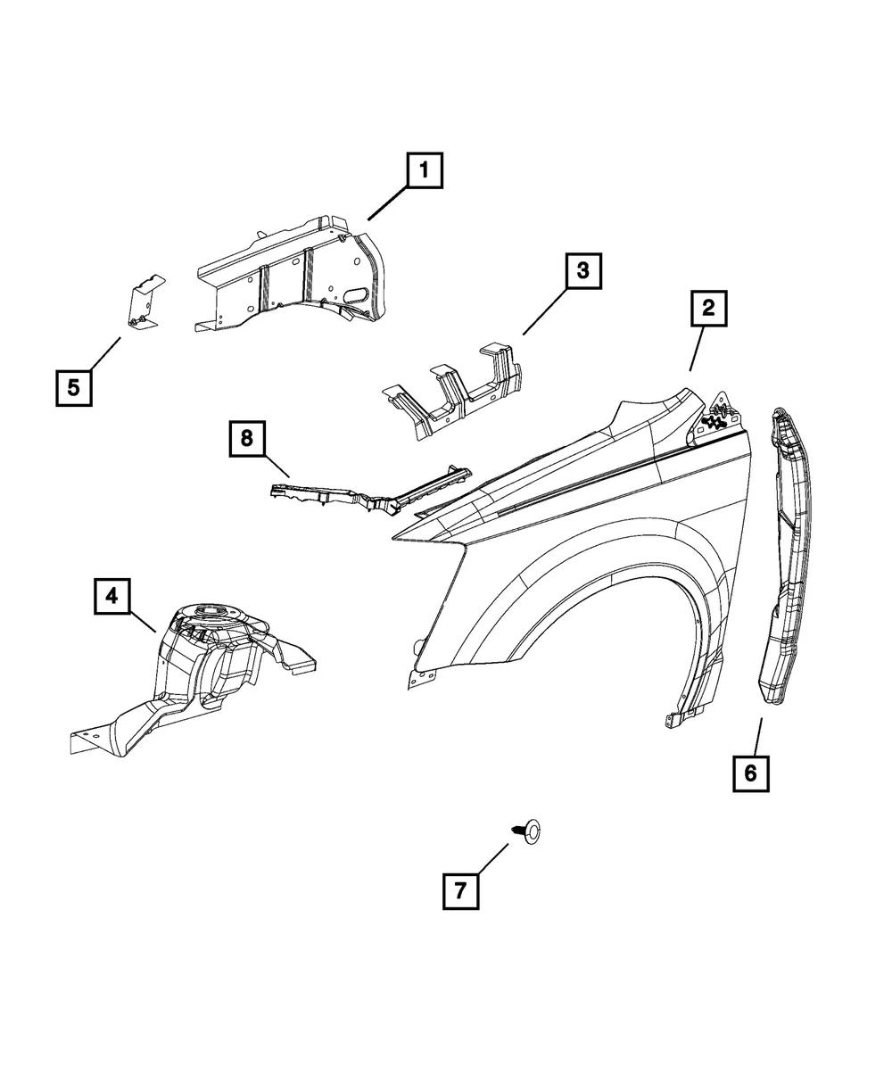 Fender Panel, Right - Mopar (68029128ac) - view 3