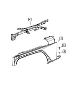 Fender Panel, Right - Mopar (68029992AB) - view 10