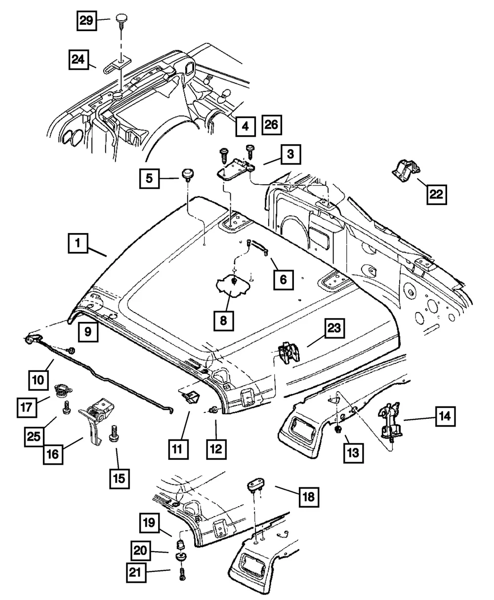 Hood Catch - Mopar (68038118AA) - view 4