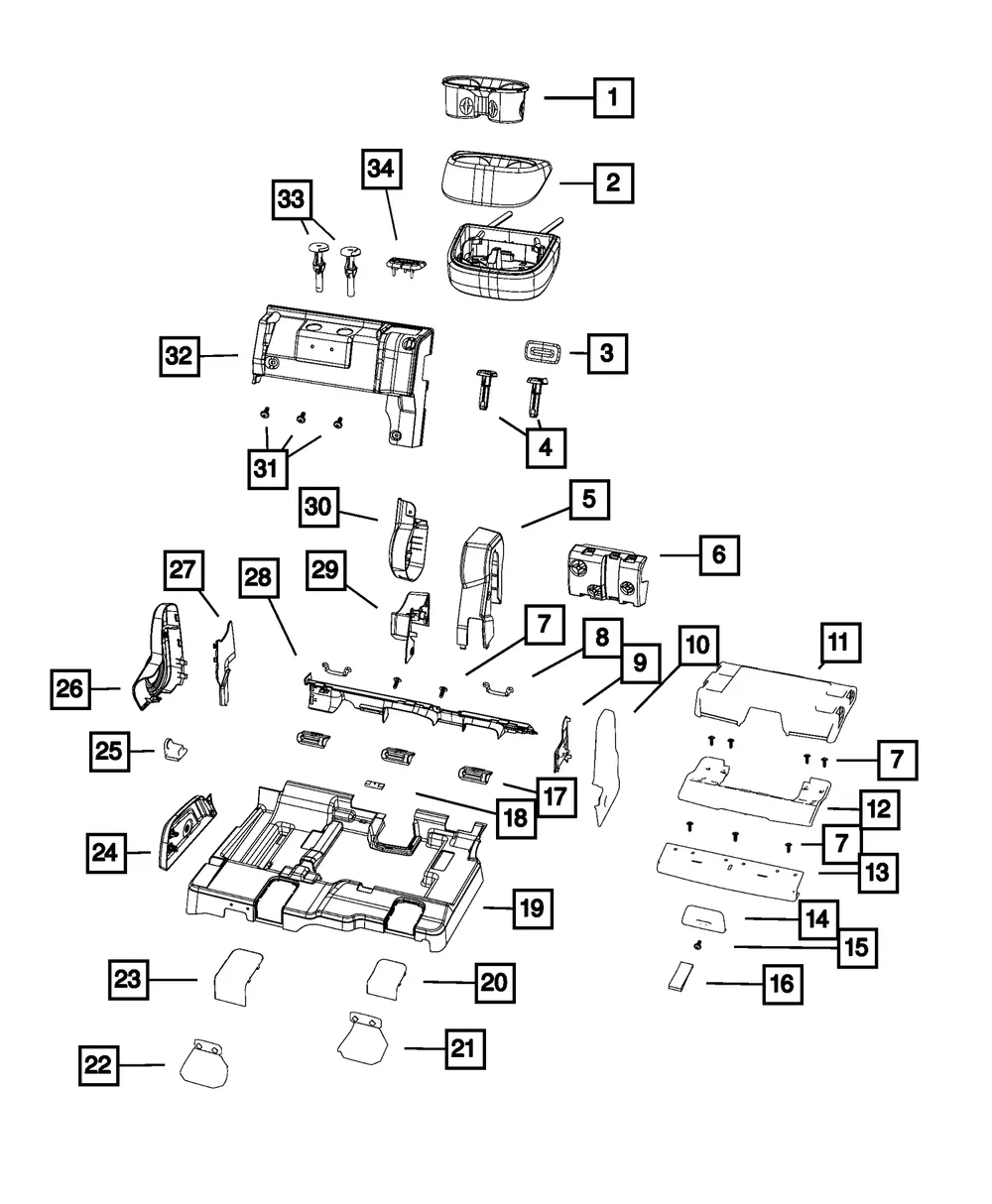 Seat Bumper - Mopar (68042330aa)