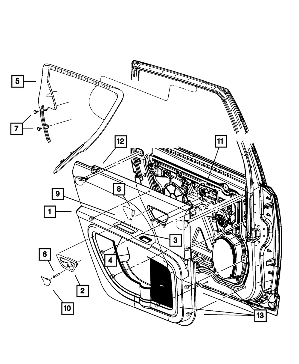 Door Panel Attaching Pin - Mopar (68045836aa)