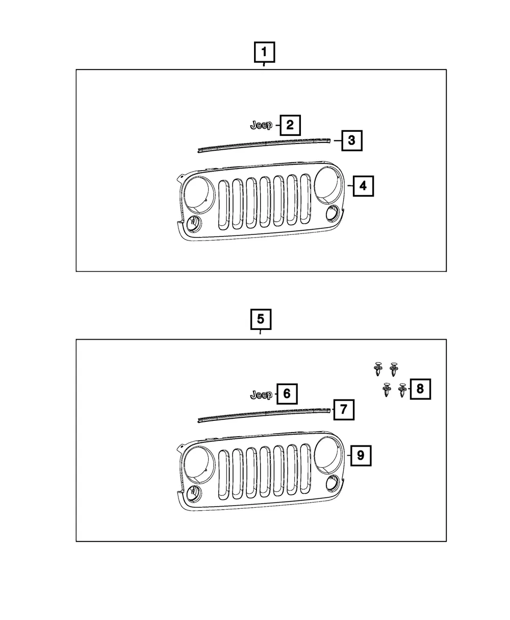 Radiator Grille - Mopar (68046306AC) - view 8