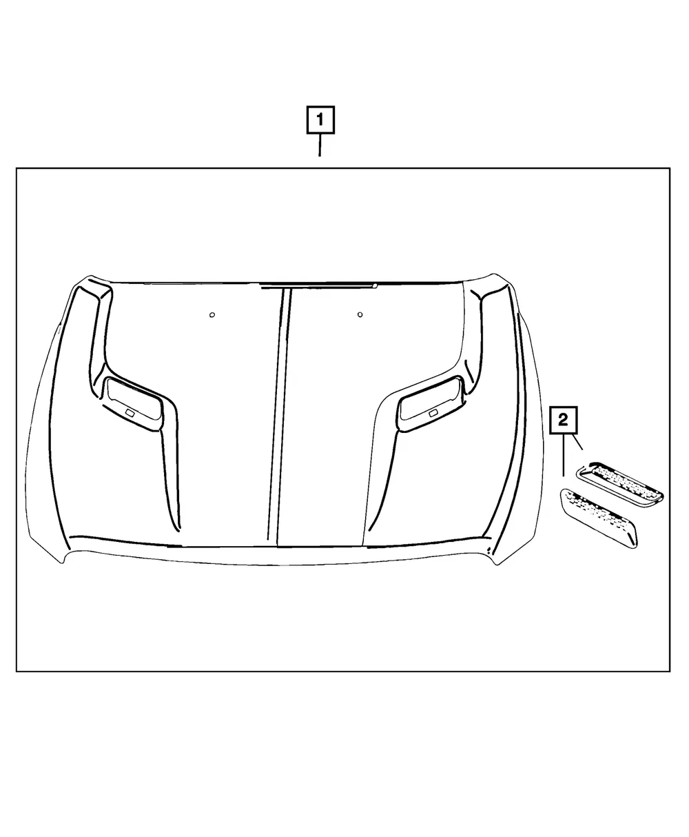 Hood Bezel - Mopar (68046800ae) - view 6