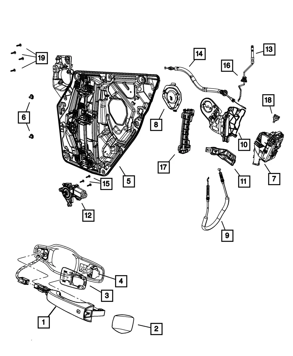 Door Handle Cap - Mopar (68064615AE) - view 7