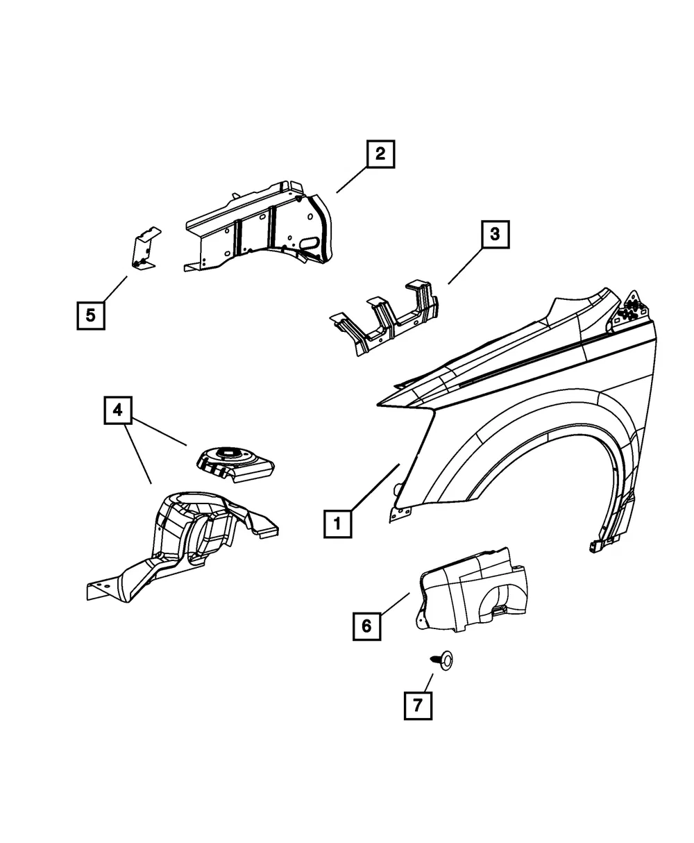 Fender Panel, Right - Mopar (68067293ac)