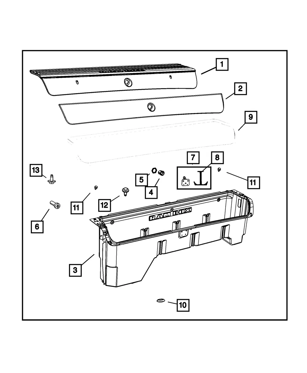 Inside Release Handle - Mopar (68067517aa)