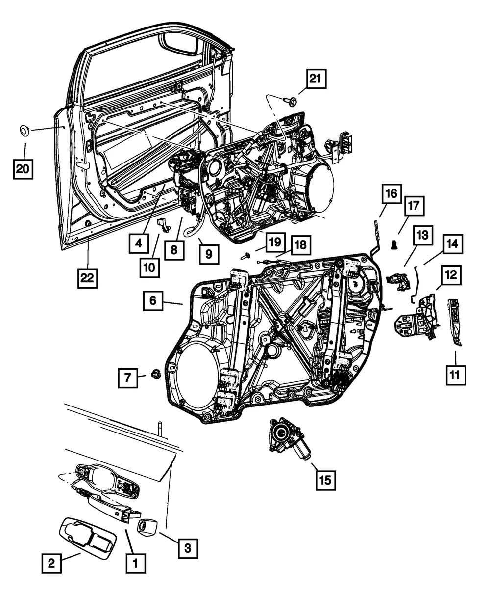 Door Bumper - Mopar (68068269aa)