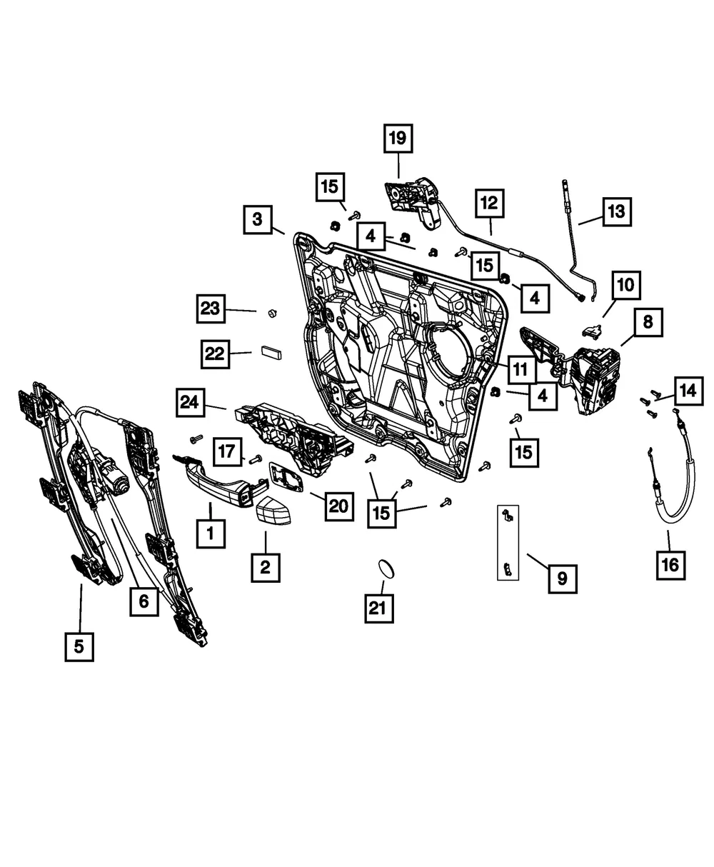 Door Handle Bracket - Mopar (68069320AH)