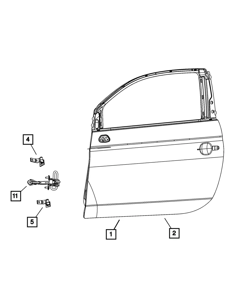 Front Door Check - Mopar (68070076AC) - view 4