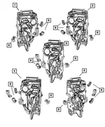 FRONT DOOR LATCH - Mopar (68071880AC) - view 24