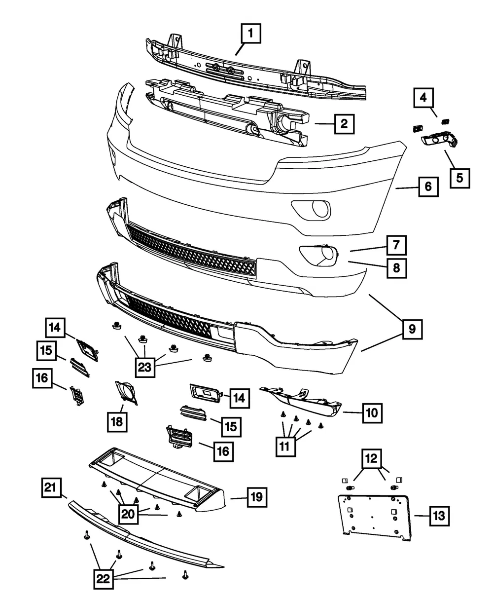 Fascia Applique - Mopar (68078286AB) - view 11