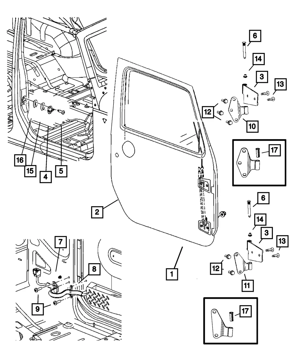 Front Door, Left - Mopar (68079597ae) - view 3