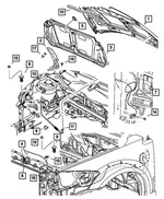 Hood Latch - Mopar (68079691AA) - view 17