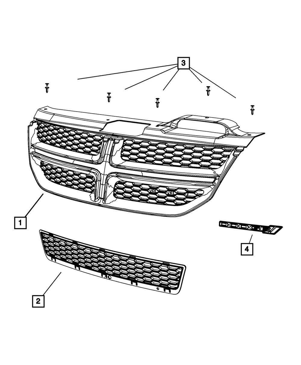 Lower Grille - Mopar (68079839AC) - view 11