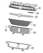 Lower Grille - Mopar (68081409AA) - view 33