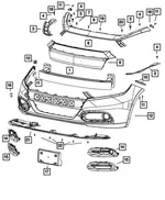 Fascia Support Bracket, Left - Mopar (68081413AB) - view 9