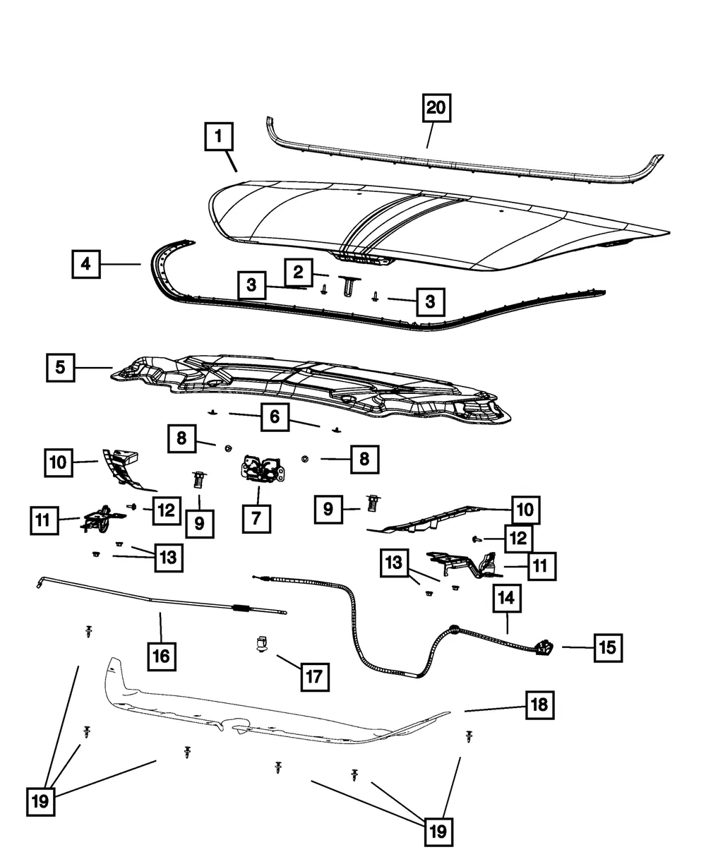 Hood Panel - Mopar (68081822ac) - view 6