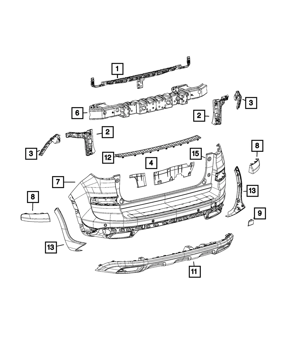 Fascia Bracket, Right - Mopar (68082515aa)
