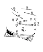 Windshield Wiper Motor - Mopar (68082552aa) - view 4